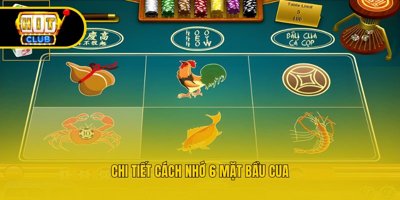 Chi tiết cách nhớ 6 mặt bầu cua