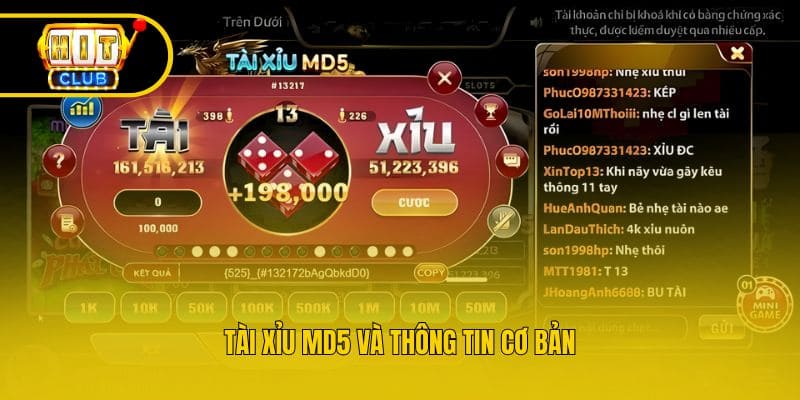 Tài xỉu Md5 và thông tin cơ bản